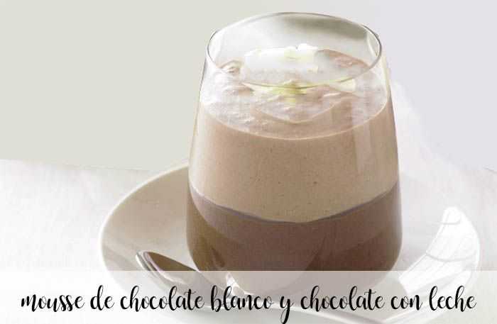 Mousse aus weißer Schokolade und Milchschokolade mit Thermomix