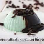 Schokoladenminze Panna Cotta mit Thermomix