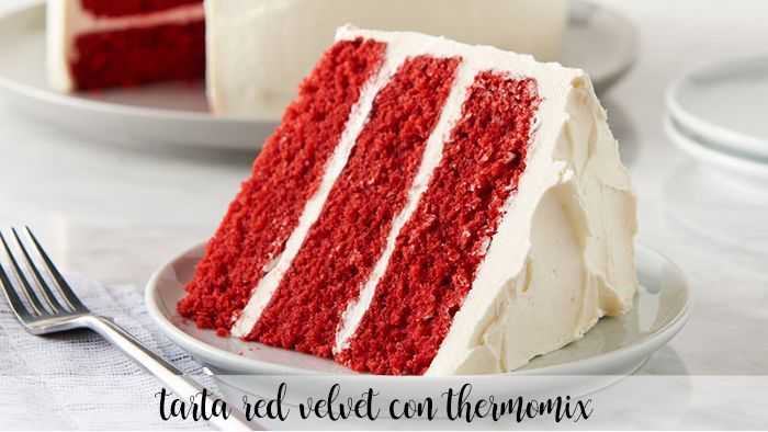 Roter Samt-Thermomix-Kuchen