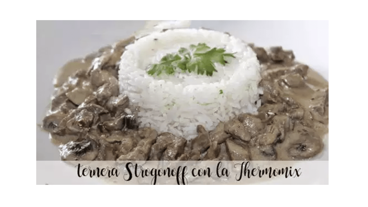 Stroganoff-Kalbfleisch-Rezept mit dem Thermomix