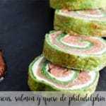 Spinat, Lachs und Philadelphia Cheese Roll mit Thermomix