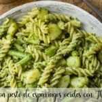 Fusilli mit grünem Spargelpesto mit Thermomix