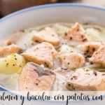 Lachs-Kabeljau-Suppe mit Kartoffeln mit Thermomix