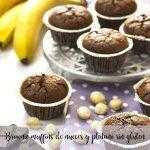 Glutenfreie Bananen-Nuss-Brownie-Muffins