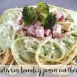 Spaghetti mit Brokkoli und Schinken mit Thermomix
