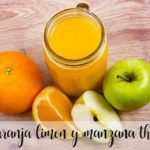 Orangen-Zitronen- und Apfelsaft mit Thermomix