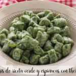 Grüne Ricotta-Gnocchi und Spinat mit Thermomix
