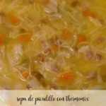 Picadillo-Suppe und Lauch mit Thermomix