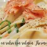 Nester in Sauce mit Lachs Thermomix
