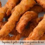 Hühnertränen oder -finger mit Heißluftfritteuse