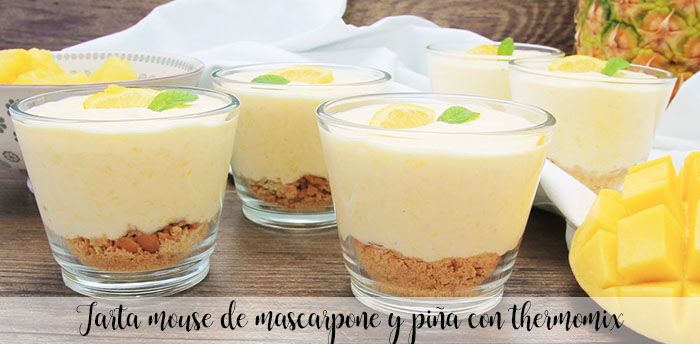 Mascarpone-Ananas-Mousse-Kuchen mit Thermomix