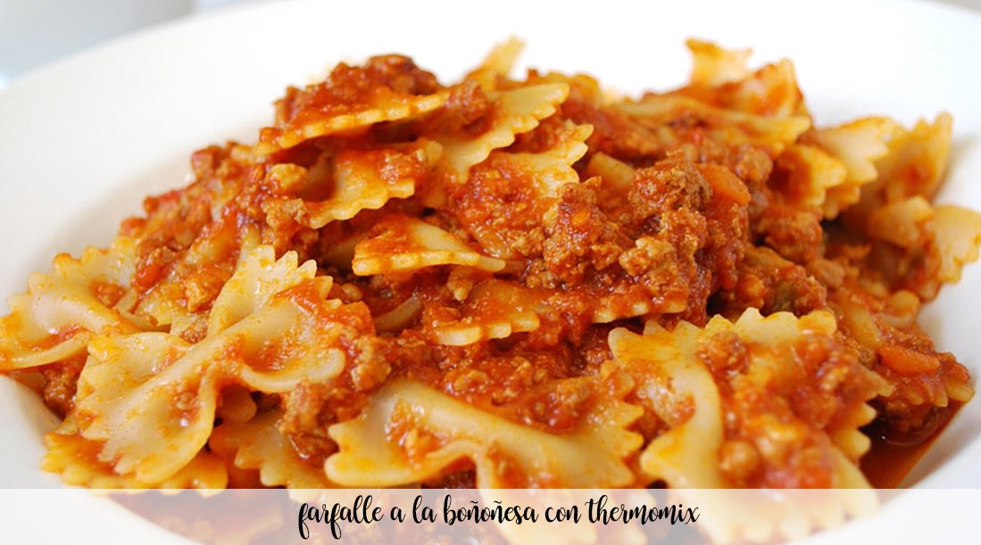 Farfalle Bolognese mit Thermomix