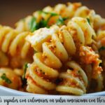 Schnelle Fusilli mit Tintenfisch in amerikanischer Sauce mit Thermomix