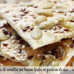 Cracker aus Samen ohne Mehl, hergestellt in einer Heißluftfritteuse – Heißluftfritteuse