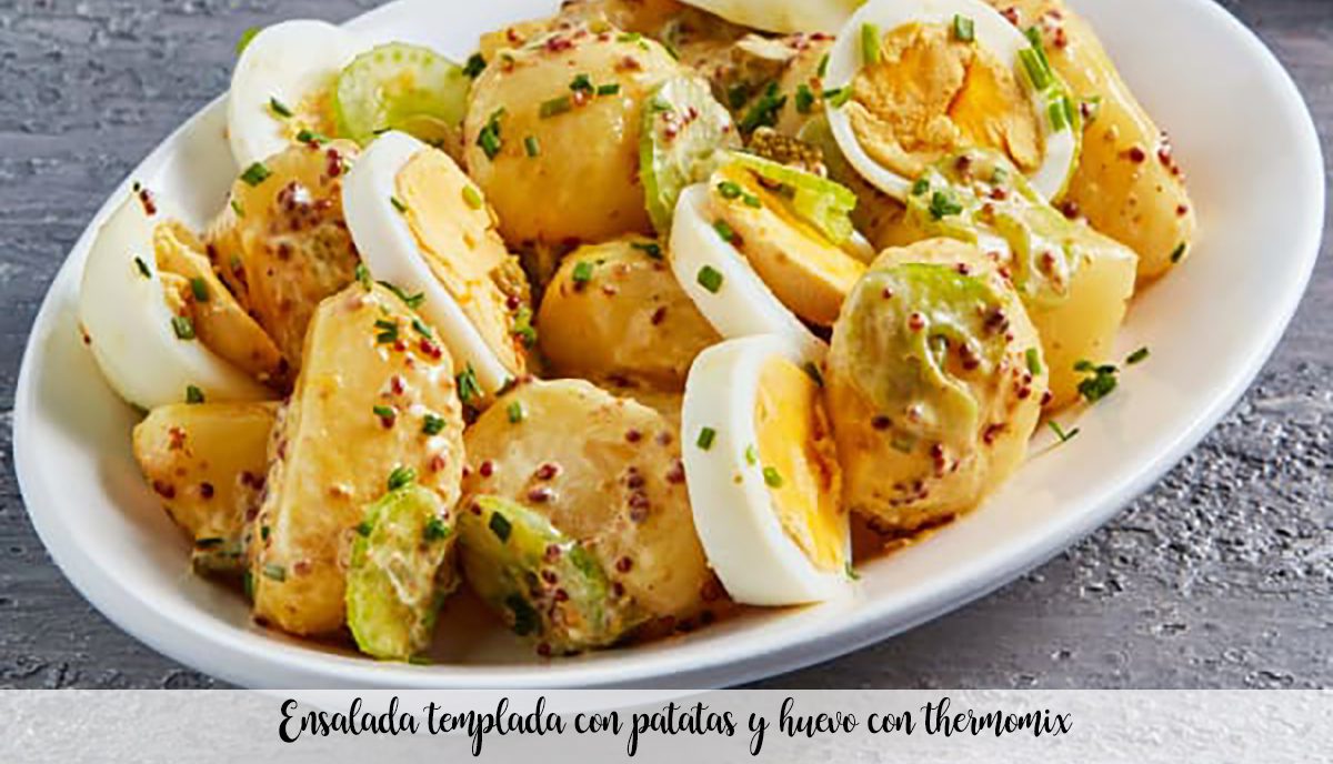 Warmer Salat mit Kartoffeln und Ei mit Thermomix