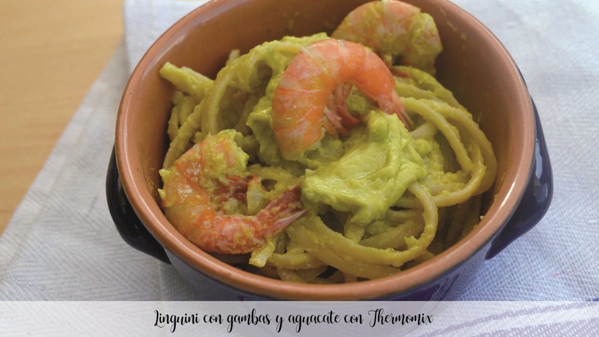 Linguini mit Garnelen und Avocado mit Thermomix - Rezepte für Thermomix