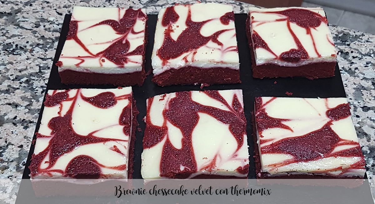 Brownie-Cheesecake-Velours mit Thermomix