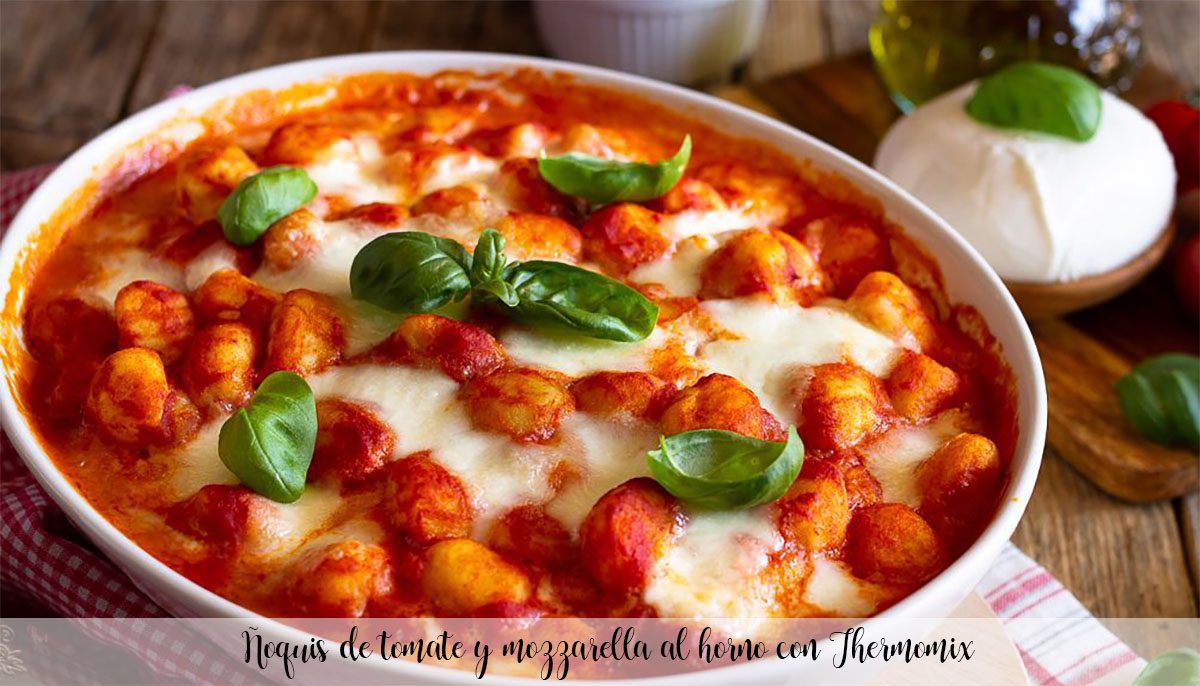 Gebackene Tomaten-Mozzarella-Gnocchi mit Thermomix