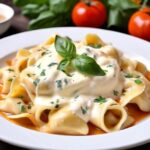 Tortellini mit Käsesauce mit Thermomix